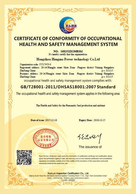 认证证书-杭州亨玛电力科技有限公司-16815SZ0286R0M-英文