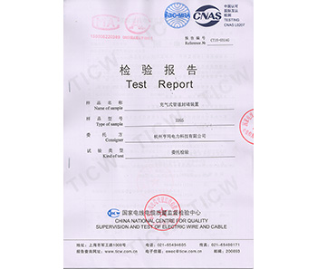 充气式管道封堵装置检验报告